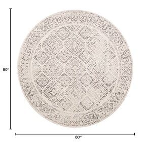 6’7 Round Rug | Ivory & Grey | New! | Never Used!